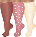 Happy Compression Socks Wide Calf 15-20 mmHg- Style #313