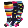 Happy Compression Socks Wide Calf 15-20 mmHg- Style #309