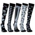 5 Pairs Happy Compression Socks 20-30 mmHg- Style #504