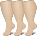 3 Pairs 2XL/4XL Wide Calf Compression Socks 15-20 mmHg- Style #320