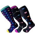 Happy Compression Socks Wide Calf 15-20 mmHg- Style #323