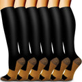 6 Pairs Work Compression Socks 15-20 mmHg (6 Styles)