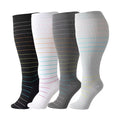 🆕 4 Pairs 2XL/4XL Wide Calf Compression Socks 15-20 mmHg- Style #402