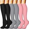 6 Pairs Work Compression Socks 15-20 mmHg (6 Styles)