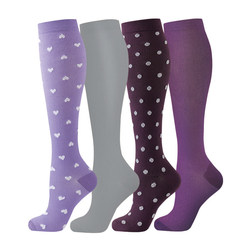 4 Pairs Essental Compression Socks 15-20 mmHg- Style #404