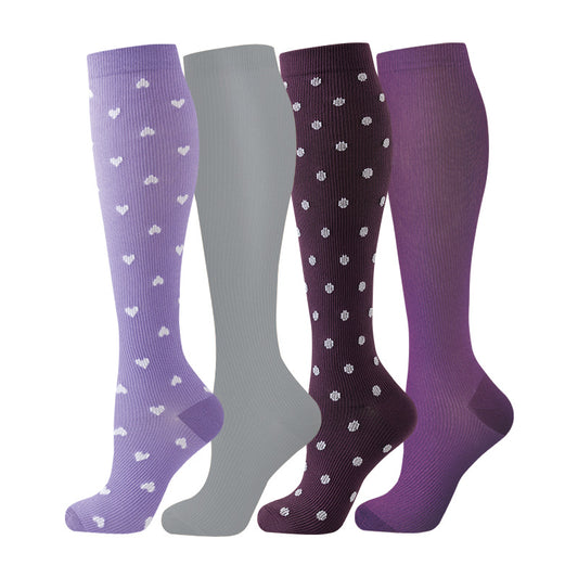 4 Pairs Essental Compression Socks 15-20 mmHg- Style #404
