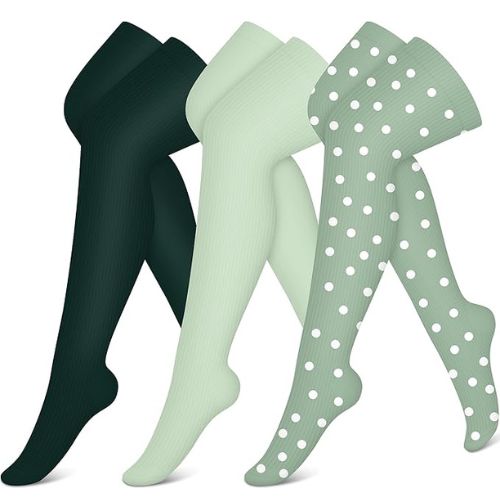 3 Pairs Thigh High Compression Socks 15-20 mmHg- Style #305