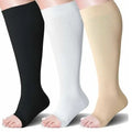 3 Pairs 2XL/4XL Toeless Compression Socks Wide Calf 20-30 mmHg style #T301