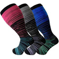 Fitness Compression Socks Wide Calf 20-30 mmHg (3 pairs)