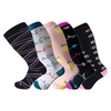 Happy Compression Socks Wide Calf 20-30 mmHg ( 5 Pairs)
